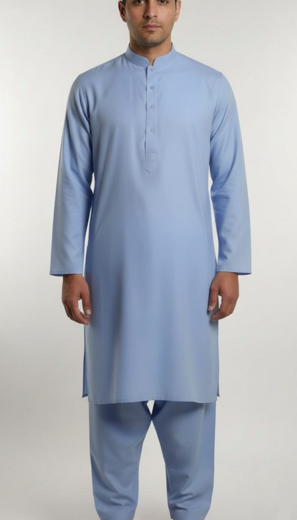 Unstitched Shalwar Qameez – Bareeze Latha Cotton | Sky Blue