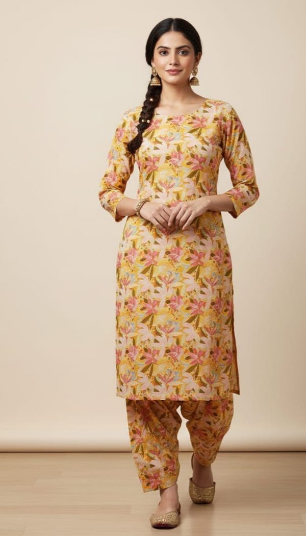 Unstitched casual lawn 2 piece.